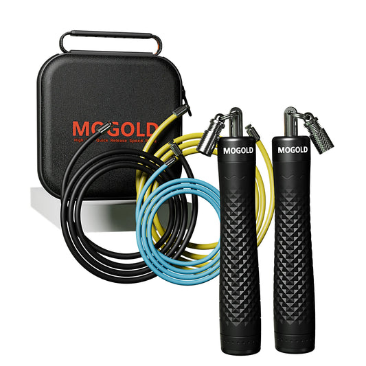 1 Set MOGOLD Professional Jump Rope Adult Weighted Fat Burning Body Shaping Indoor Gym Workout Equipment Aerobic Unisex