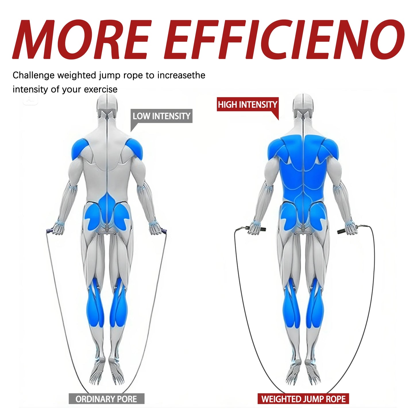 1 Set MOGOLD Professional Jump Rope Adult Weighted Fat Burning Body Shaping Indoor Gym Workout Equipment Aerobic Unisex