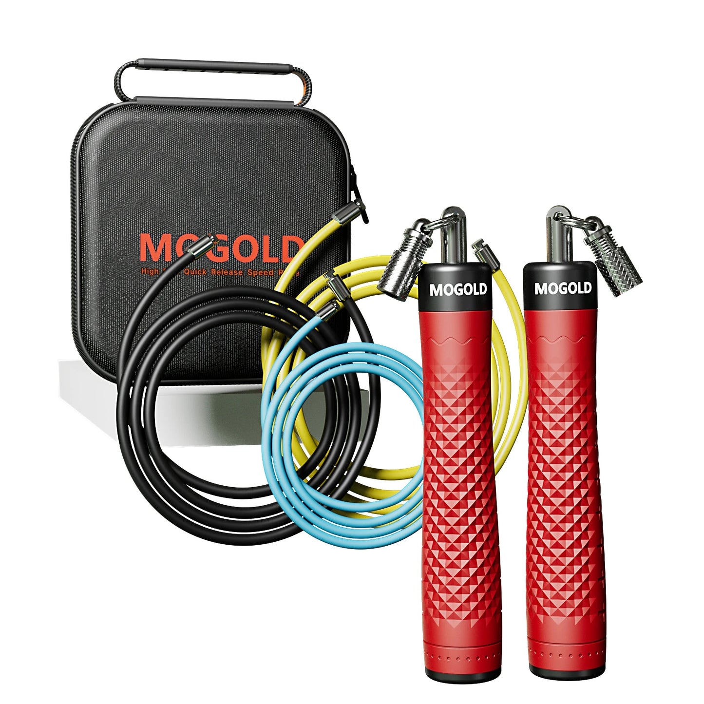 1 Set MOGOLD Professional Jump Rope Adult Weighted Fat Burning Body Shaping Indoor Gym Workout Equipment Aerobic Unisex